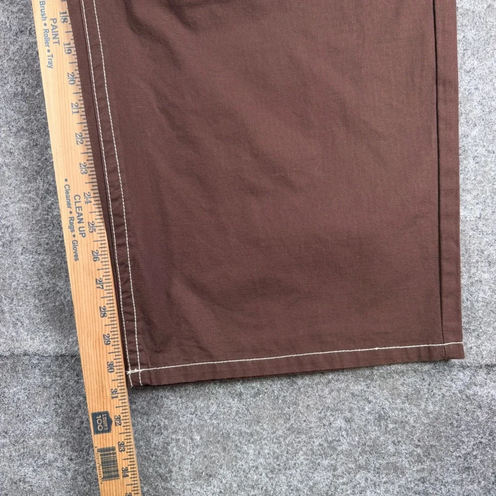 True Religion Men's 2XL Brown Cargo Pants NWT Baggy Utility Contrast Stitch Y2K